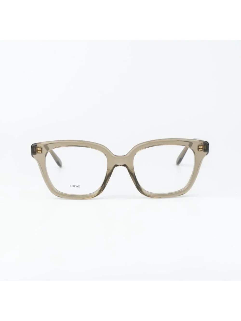 Loewe Women Eyeglasses Green Demo Square LW50083I SLIM 096 NEW AUTHENTIC